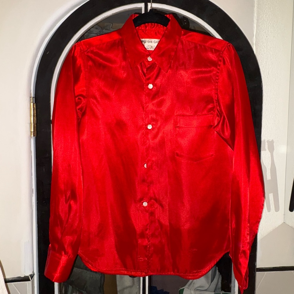 Comme Des Garçon Red Blouse